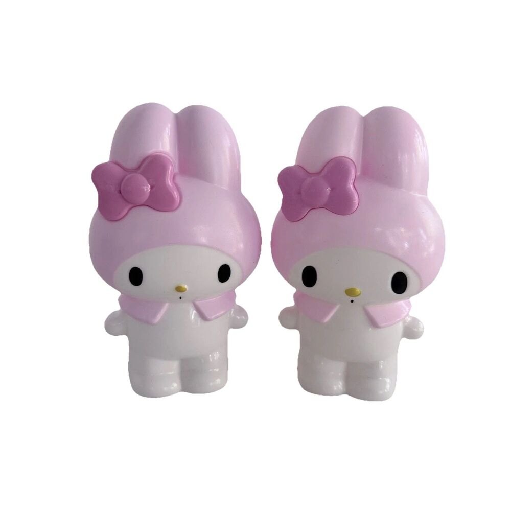 Two Hello Kitty Melody Desk Organizer Pen Stand Holder Storage Container NWOT